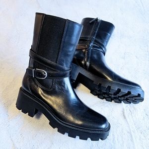 NWOT Franco Sarto leather combat boots